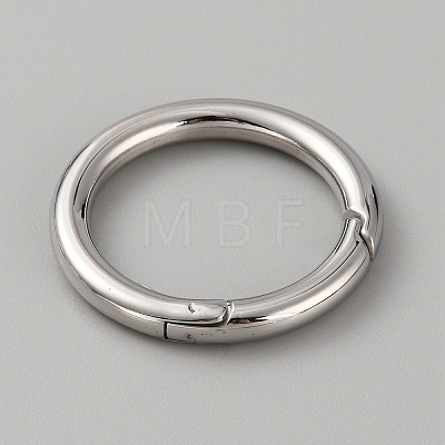 316 Stainless Steel Spring Gate Rings STAS-WH0033-35B-1