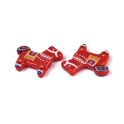 Printed Opaque Resin Beads RESI-N043-07B-1