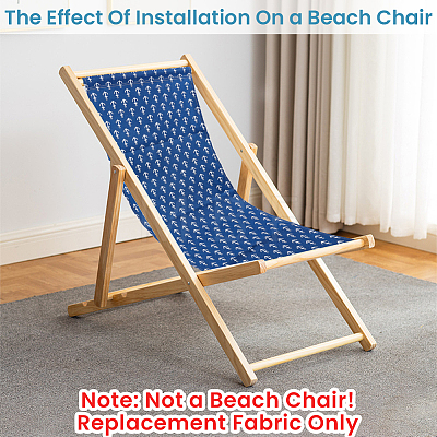 1Pc Anchor Pattern Chair Polycotton Cloth AJEW-GF0015-38F-1