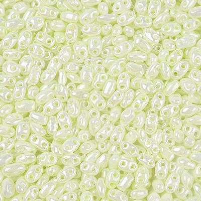 Opaque Colours Luster Glass Seed Beads SEED-T006-02J-1