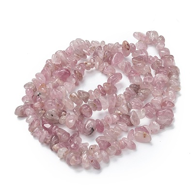 Natural Madagascar Rose Quartz Beads Strands G-O187-01-1