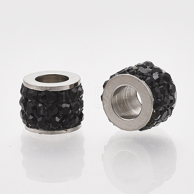 201 Stainless Steel Beads X-STAS-T050-007-1