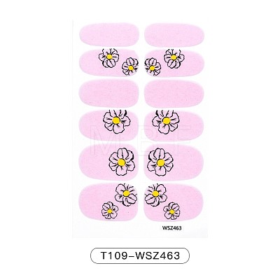 Flower Series Full Cover Nail Decal Stickers MRMJ-T109-WSZ463-1