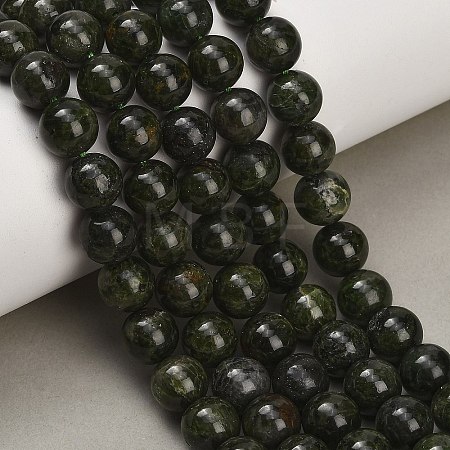 Natural Green Diopside Beads Strands GG-CBA993B-A01-10mm-1