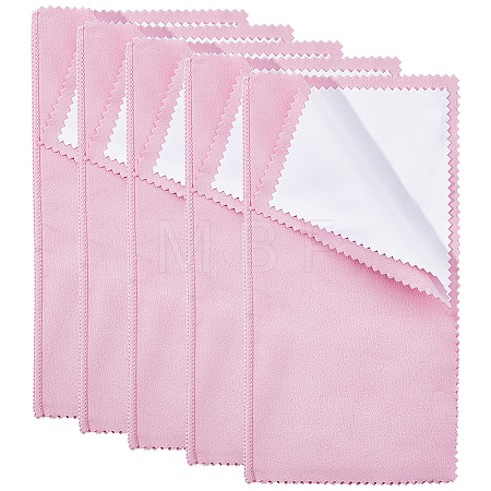 5 Sheets 4 Layers Silver Polishing Cloth AJEW-SC0002-32-1