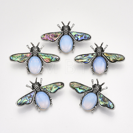 Opalite Brooches/Pendants X-G-S353-08N-1