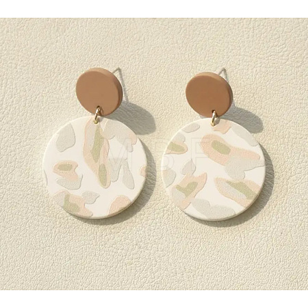 Acrylic Dangle Stud Earrings FS-WG5876E-05-1