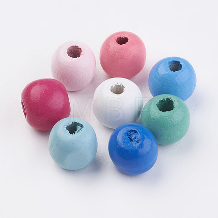 Natural Wood Beads WOOD-Q030-57-1