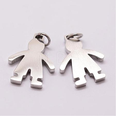 Tarnish Resistant 316 Surgical Stainless Steel Pendants STAS-K116-01P-A-1