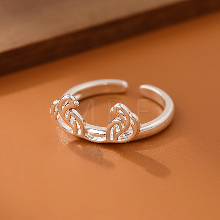 Brass Cuff Open Rings for Women WG9A7A9-01-1