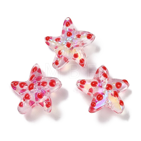Handmade Lampwork Beads Strands LAMP-I027-09D-1