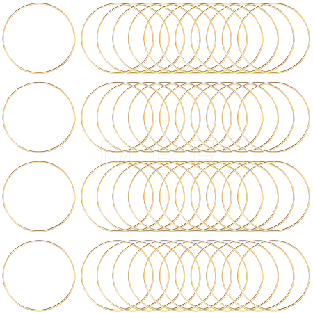 50Pcs Brass Linking Rings KK-SP0002-12B-1