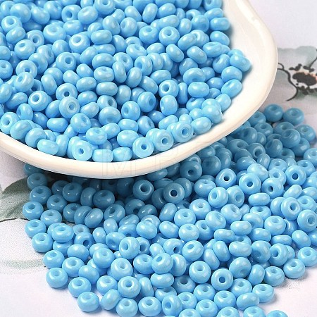 Baking Paint Glass Seed Beads SEED-B001-02A-12-1
