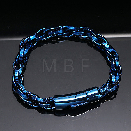 304 Stainless Steel Rope Chain Bracelets for Men Women FS-WG363AE-04-1