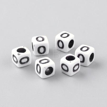 Opaque Acrylic Beads SACR-Q188-02O-1