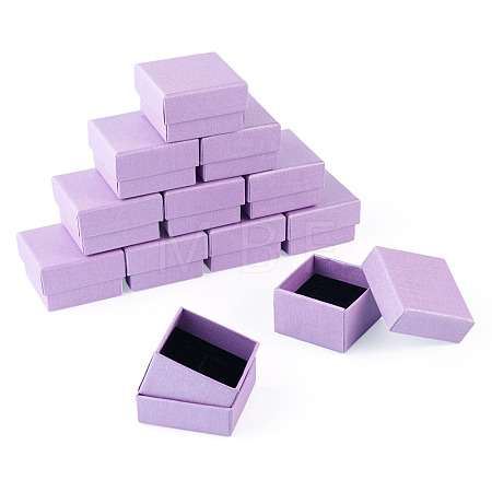 12Pcs Paper Packing Ring Boxes CON-TA0001-42B-1