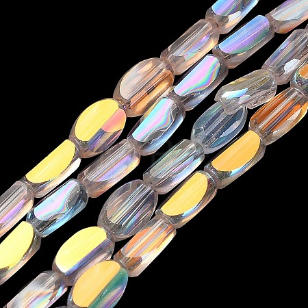 Electroplate Transparent Glass Beads EGLA-H112-06-HR08-1