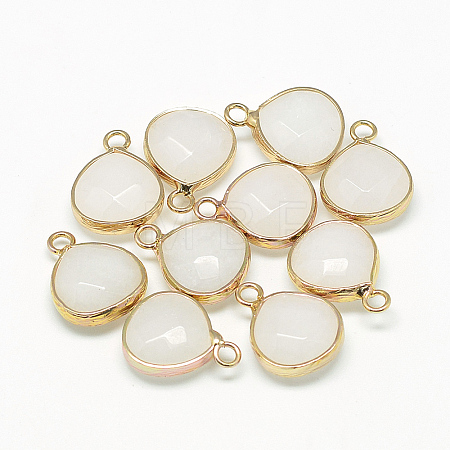 Natural White Jade Pendants G-Q963-04-1