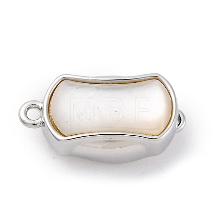 Rectangle Brass Box Clasps KK-P291-48P-02-1