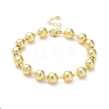 Rack Plating Brass Ball Chain Bracelets for Women BJEW-G676-01D-G-1