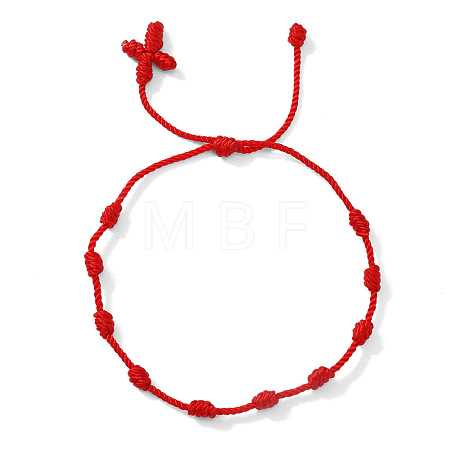Bohemian Knotted Braided Nylon Cord Bracelets UQ5107-8-1