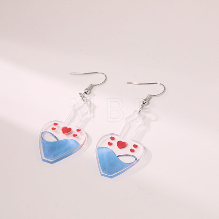 Valentine's Day Acrylic Dangle Earrings FS-WGB34A3-13-1