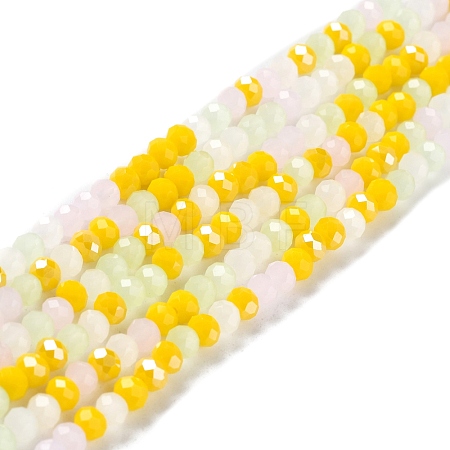 Glass Beads Strands EGLA-A034-M4mm-28-1