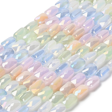 Electroplate Glass Beads Strands EGLA-P065-02A-01-1