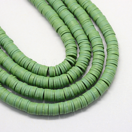 Handmade Polymer Clay Beads X-CLAY-R067-6.0mm-46-1