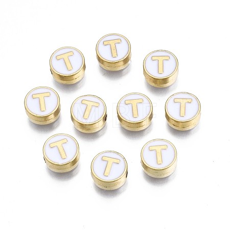 Alloy Enamel Beads ENAM-N052-006-01T-RS-1