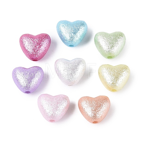 Textured Opaque Acrylic Beads X-OACR-N160-06-1