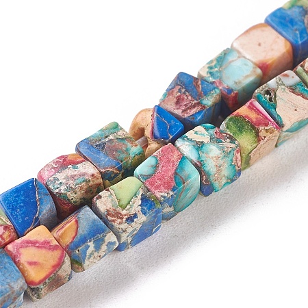 Natural Imperial Jasper Beads Strands X-G-I248-02A-1