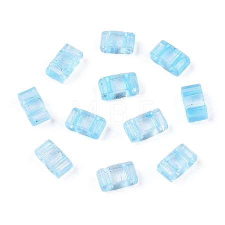 2-Hole Glass Seed Beads SEED-T003-01B-10-1