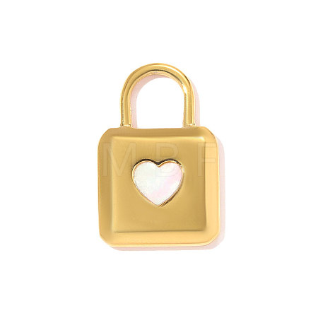 304 Stainless Steel Shell Pendants STAS-OY011-62G-1