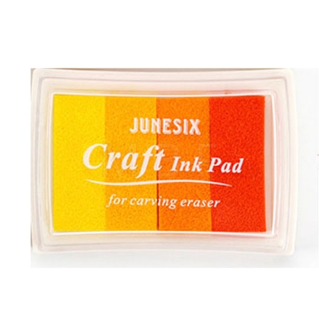 Plastic Craft Finger Ink Pad Stamps AJEW-H155-20E-1