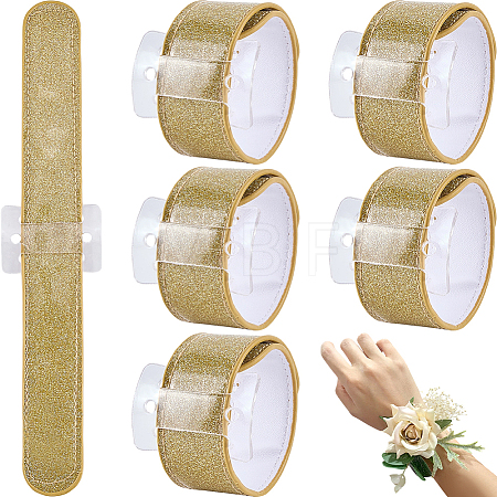 6Pcs Plastic Slap Bracelets BJEW-CN0001-18B-1