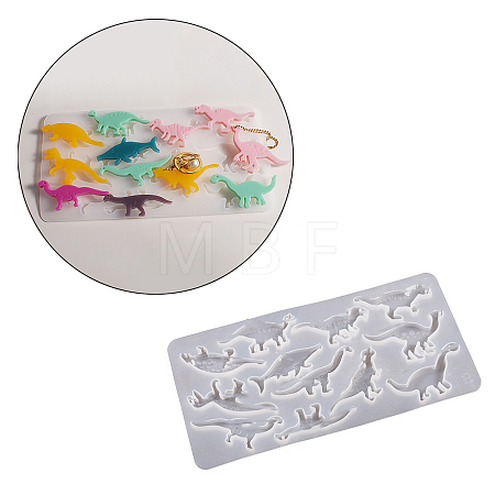 Dinosaur Shape DIY Silhouette Silicone Molds WG47720-02-1