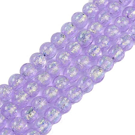 Handmade Foil Lampwork Beads Strands FOIL-K003-06B-01-1