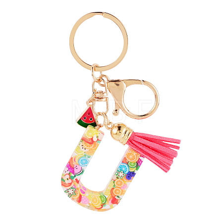 Fruit Series Letter Resin Keychains KEYC-TAC0033-02U-1