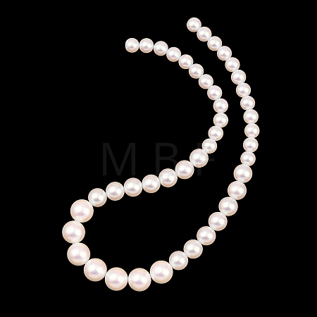 Electroplated Glass Pearl Graduated Beads Strands BSHE-C011-03A-1
