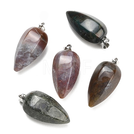 Natural Indian Agate Pendants GG-K002-16C-1