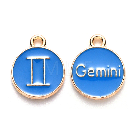 Alloy Enamel Pendants X-ENAM-S124-01A-02I-1