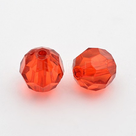 Transparent Acrylic Beads PL505Y-1-1