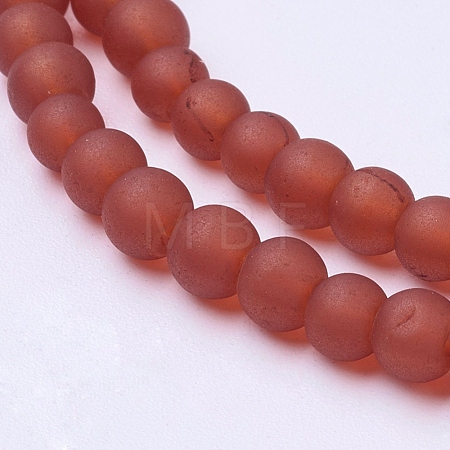 Baking Paint Transparent Glass Bead Strands X-GLAA-S031-4mm-06-1