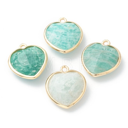 Natural Amazonite Pendants G-B009-03G-B-1
