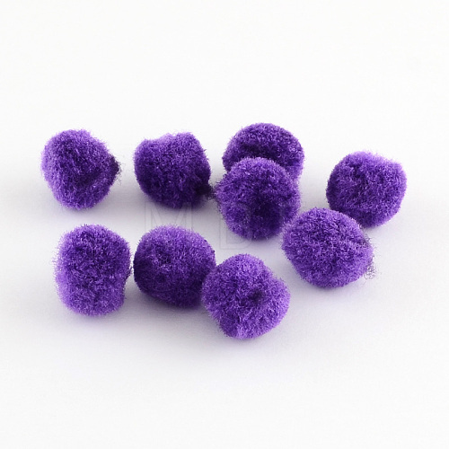 DIY Doll Craft Pom Pom Yarn Pom Pom Balls AJEW-S006-10mm-08-1