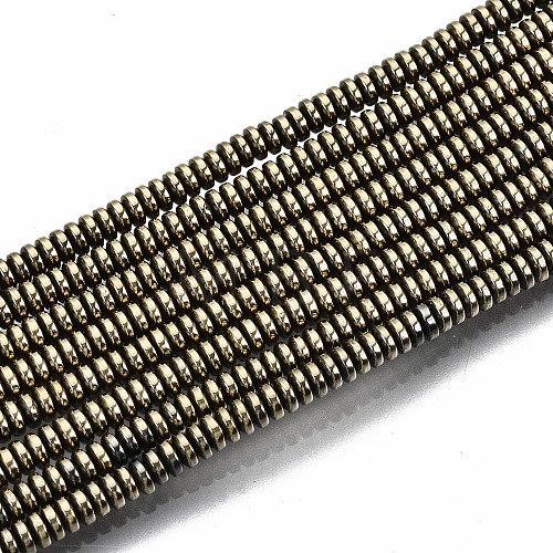 Electroplate Non-magnetic Synthetic Hematite Beads Strands G-T114-58-02-1