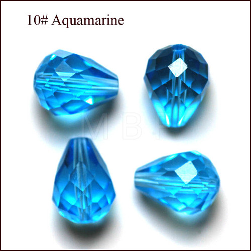 Imitation Austrian Crystal Beads SWAR-F062-10x8mm-10-1