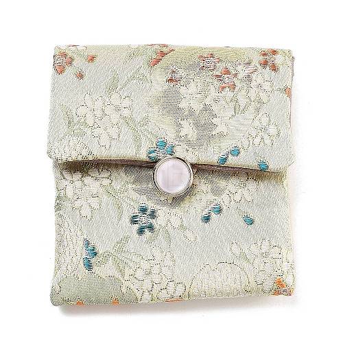 Flower Print Cloth Jewelry Storage Bags ABAG-A009-04A-1