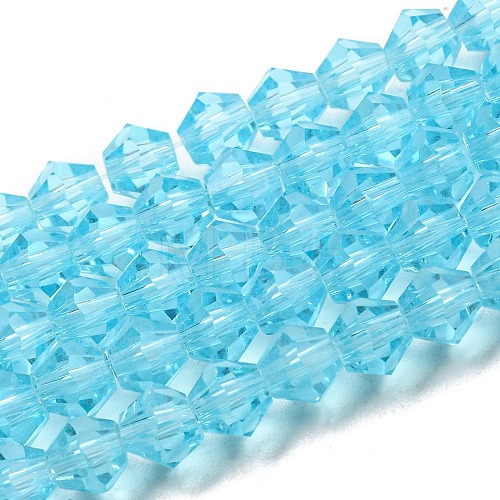 Transparent Glass Beads Strands GLAA-F029-3mm-20-1